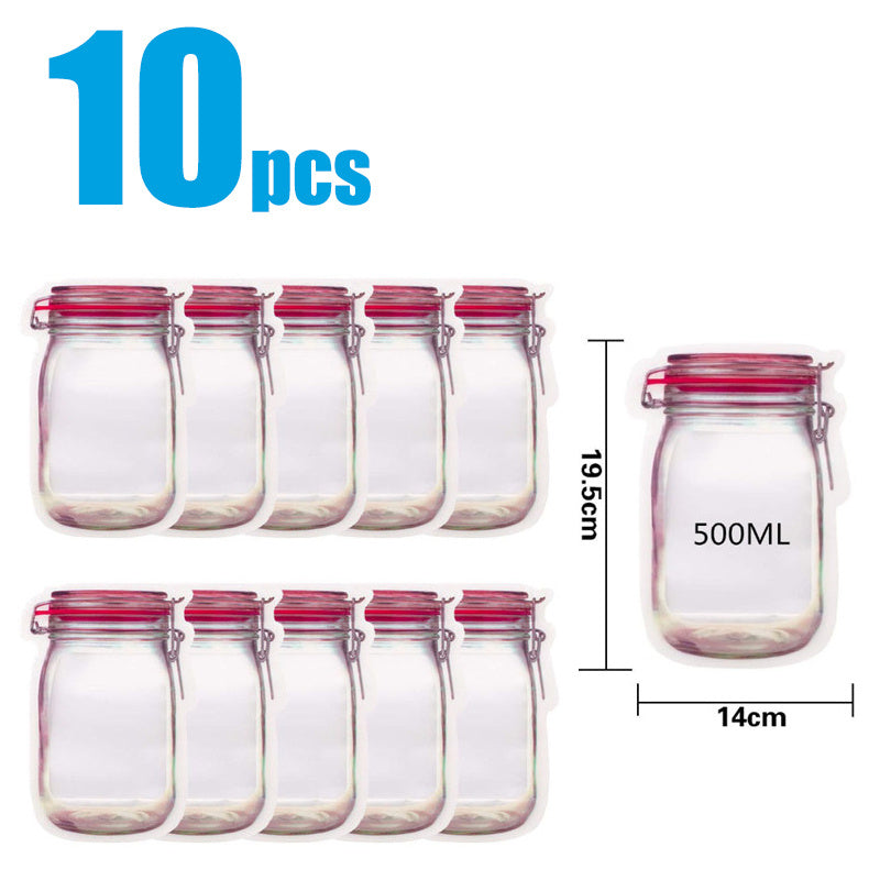 Reusable Snack Storage Bag Nut Biscuit Waterproof Sealed Food Storage Bag Snack Storage Travel Food Assortmen Bag Kitchen Tools